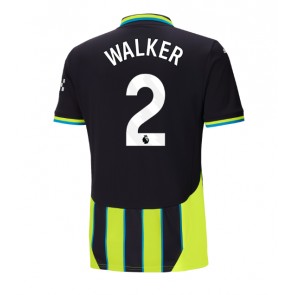 Manchester City Kyle Walker #2 Venkovní Dres 2024-25 Krátký Rukáv